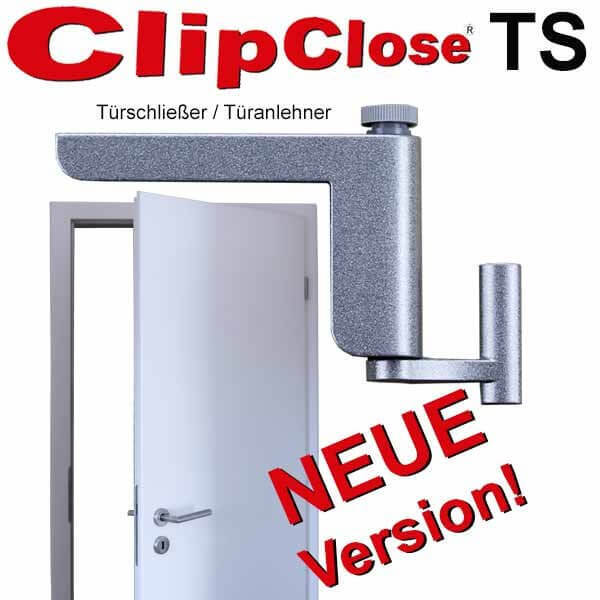 CLIP CLOSE V3 Mini Universal Türschließer in weiß ClipClose Türanlehner 