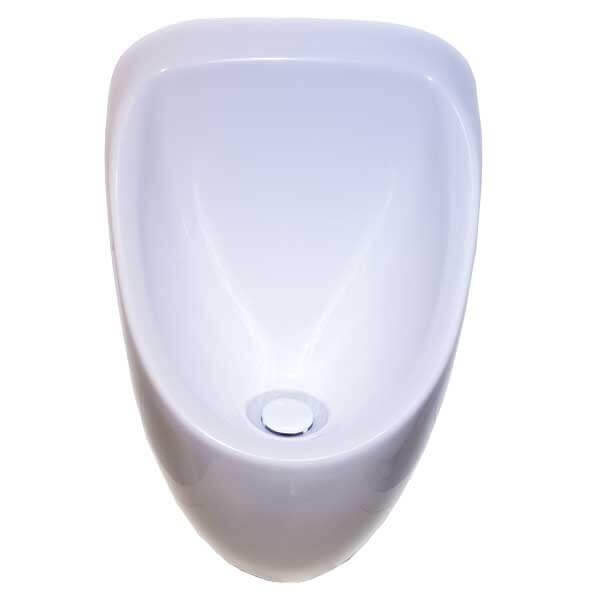 wasserloses Urinal SirOne Frontansicht mit WaterSave Geruchsverschluss
